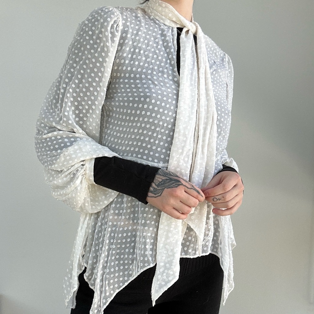 Butterfly Polka Dot Top